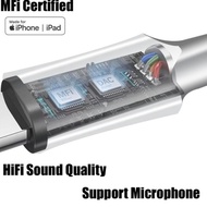 IPHONE NEWEST - MFi Certified HiFi Converter Lightning to 3.5mm Dac Adapter Miciphone