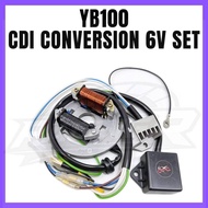 YAMAHA YB100 CDI SET CONVERSION KIT 6V OHTOKC STARTOR IGNITION PART