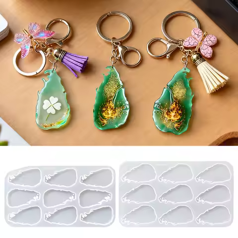 S0249 Sri Lanka Map Design Keychain Resin Molds Silicone with Hole Jewelry UV Necklace Keychain Pend