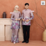 Desa Murni Batik - Baju Sedondon Kurung Batik Alana & Kemeja Batik DM 9.0 (Satin Valentino) - Katalo
