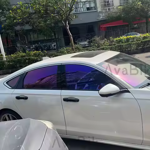 Dark purple Ghost Chameleon Car glass Tint Film VLT69% Auto side Window Color Change Solar Anti UV P
