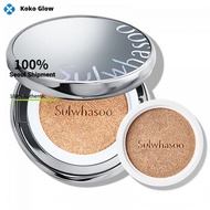 Sulwhasoo Perfecting Cushion Foundation Set 15g + Refill 15g No.13 N1 Ivory - Radiant Glow, Flawless