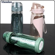MUNDAN 500ml Sports Water Bottle Gym Travel Leakproof Drinks Mugs