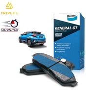 BENDIX FRONT BRAKE PADS TOYOTA CHR 1.8 2.0 ZGX11 GENERAL CT (DB2479GCT)