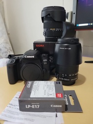 Canon 77d + efs 55-250mm is ii / sigma 17-50mm f2.8