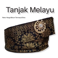 Tanjak MELAYU FULL SONGKET PREMIUM Malay Headband With Ornaments Typical Slaves RIAU