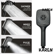 KAREN Large Panel Shower Head, High Pressure Adjustable Water-saving Sprinkler, Useful 3 Modes Big Flow Handheld Shower Sprinkler Bathroom Accessories