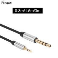 [AbabixaMY] 3.5mm to 1/4 inch Stereo Audio Cable Headphone Adapter 3.5 mm 1/8 inch Male to