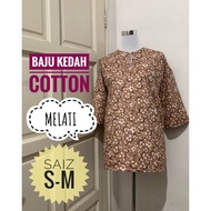 [NEW] Baju Kedah Cotton Labuh Saiz S - M / Baju Kurung Kedah / Baju Opah - Women Blouse  - Kain Bati