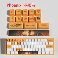 【Big-promotion】 Jett Keycaps Valorant Keycaps Oem Profile 14keys Mini Set Pbt Dye Sub New Design