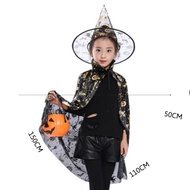 Halloween Costume Cloak - Pumpkin basket for Halloween candy - Pumpkin bag for Halloween decoration