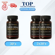 Nutrigo CoQ10 300mg Selenium Plus CoQ10 Supplement -30's / 2x30's