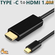 AMBER1 USB C Type C To HDMI 4K Cable, 4K 30/60HZ 1.8m TV Adapter, Useful Compatible Devices Video Cable Mobile Phone Tablet HDTV