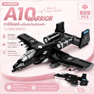 Building Blocks Fighter Aircraft Model The IW001 Which Simulates The A-10 Has 809 Pieces Bombs And M