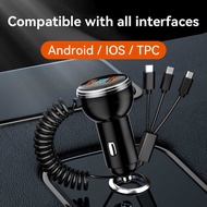 TOPZERO 65W Car Charger 12v 24V 3 In 1 High Speed