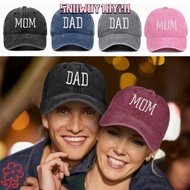 SNOWOY1OY2H DAD MOM Embroidery Baseball Caps, Adjustable Visors Distressed Faded Cap, Vintage Hiphop