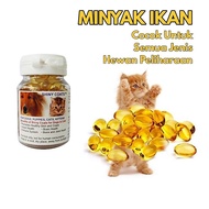 Shiny Coats Liver Oil 100 Softgels Dog Cat Vitamin/ for Fur and Skin 100 Fish Oil Grains