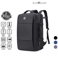 BRUNO CAVALLI Travel Backpack 18568 - Black/Blue/Grey (23.8L-43.8L)