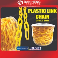 PVC Safety Plastic Chain | PVC Rantai Plastik 8MM x 25Meter