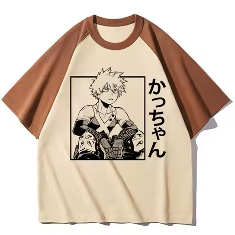 Bakugou Tee women anime youthful blend Tee girl Japanese harajuku 2000s clothes