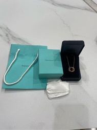 Tiffany 1837  雙環 Interlocking Circles Pendant 18k玫瑰金項鍊