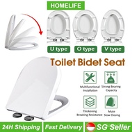 jw028[SG Stock] Easy Installation Soft Close Toilet Bowl Toilet Seat Cover Quick Release Heavy Duty Adjustable Hinge Toilet Lid