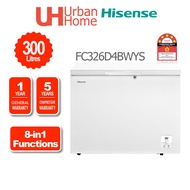 Hisense 8-in-1 Super Freeze Chest Freezer (300L) FC326D4BWYS / FC326