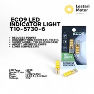 ECO 9 LED T10 CRYSTAL 6 LED TWILIGHT LIGHTS 2 PCS LUXIMOS NINE