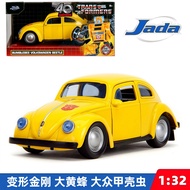 Jada Transformers 1:32 G1 Bumblebee Volkswagen Beetle Die-Cast Car, Toys for Kids and Adults