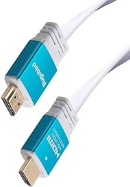 4K Flat HDMI Cable 30ft - Bugubird High Speed 18Gbps HDMI 2.0 Cable with Ethernet Support 4K @60Hz Ultra HD 2160P 1080P 3D HDR and Audio Return(ARC) - 3 Colors and Multiple Lengths are Available