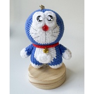 Crochet doraemon keychain, crochet doraemon, doraemon keychain, amigurumi doraemon, handmade doraemo