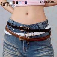 Bemingbelt004-BMG Classic Charm Belt-Design Leather With Logo Pendant Details BMG
