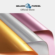 MillionParcel Flower Wrapping Paper | Dual Colour & Metallic Series | Gift Box Bouquet Wrap | DIY Va