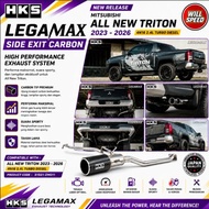 HKS LEGAMAX SIDE EXIT CARBON MITSUBISHI ALL NEW TRITON 4N16 2023-2026 31021-ZM011