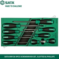 SATA 09913A 9PCS SCREWDRIVER SET, SLOTTED & PHILLIPS