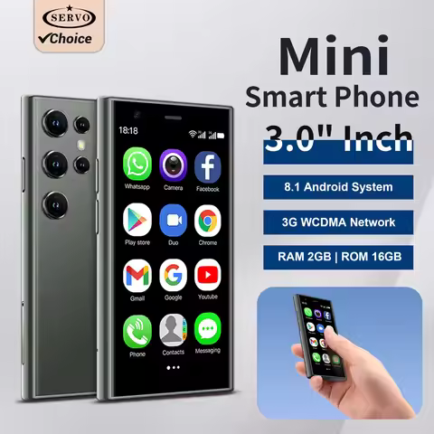 SERVO S23 Mini Android Smartphone 2 SIM 3G WCDMA 2GB+16GB Google Store WIFI GPS Position 3.0" Small