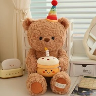 Birthday Cake Bear Plush Toy Teddy Bear Doll Cake Bear Plush Toy Unisex Doll Plush Birthday Gift