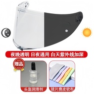 แว่นกันลม AGV K1/K1S/K5S/K3SV Pista K6 K6S แว่นกันลมเปลี่ยนสีป้องกันหมอกสำหรับใส่บนศีรษะ วัสดุ PC ทน