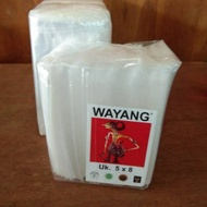 5 x 8 Wayang Plastic - 8 x 5 Transparent Clear PP Plastic