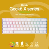KOODO GECKO 60% LAYOUT RGB MECHANICAL KEYBOARD OUTEMU | WHITE CASE - FLYHIGH STORE
