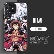 Y-13 One Piece Luffy HD Glass Casing for Samsung Galaxy S24 S21 S25 Plus Ultra FE Case