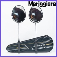 MERIGGIARE Racquet Carrying Bag, T800 Strings Grips RR 4U 24LBS G5 Badminton Racket, Professional Fu