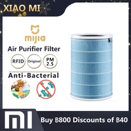 Original XIAOMI ไส้กรองอากาศ MIJIA Air Purifier 2 2S 3 Pro Filter Spare Parts Pack Wash Cleaner Sterilization bacteria Purification PM2.5 Formaldehyde Blue except formaldehyde version Air Purifier
