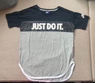 Nike just do it 純棉黑白灰撞色短袖圓領上衣