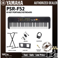 Yamaha PSR-F52 61 Keys Electronic Keyboard Portable Keyboard Package with Stand and Pedal (PSRF52 / 