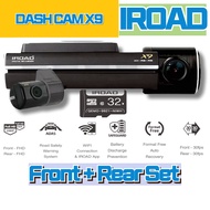 Dash Cam Iroad X9 1080P Full HD Car Recorder Front and Rear Dash Cam (Made in Korea)