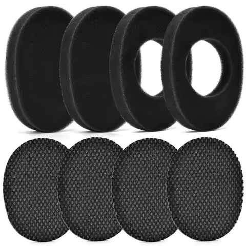 Comfortable Earpads Mesh Fabric Repair Parts Ear Cushion Breathable Memory Foam Earmuffs Covers for 
