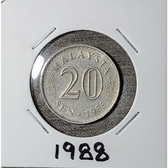 ( Syiling ) 20 Sen 1988 / Malaysia Parliament House