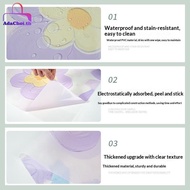 AdaChoi UV Bloing Static Cling Window Privacy Film 3D Embossed Floral 1Roll 60*100cm for Patio Glass