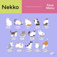 Flat.case - Nekko Case [ระบุรุ่นในแชท Made to order 10-14 days]